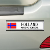 Folland、より多くのOg Romsdal バンパーステッカー (車上)