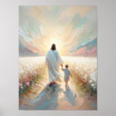 Follow His Light, Modern Christian Art, Jesus Walk ポスター (正面)