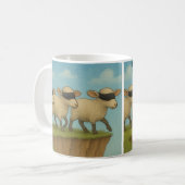 Follow me sheep Mug コーヒーマグカップ (正面左)
