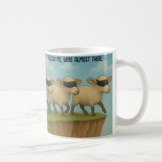 Follow me sheep Mug コーヒーマグカップ (右)