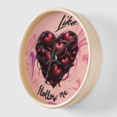 Follow My Heart – Art Vibrant & Moderne 壁時計 (傾斜)