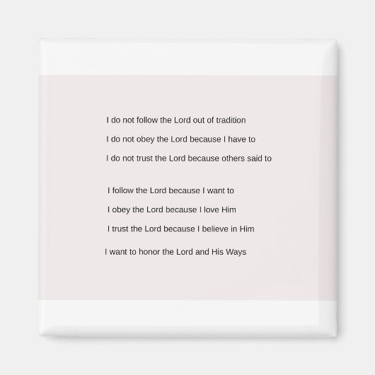 Follow Obey Trust マグネット (正面)