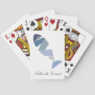 Follow the Current Fishing Playing Cards, Minimal トランプ