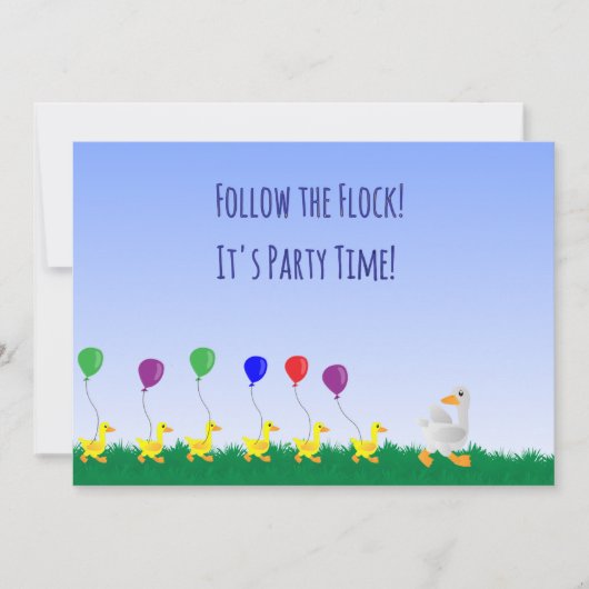 Follow the flock Invitation 招待状 (正面)