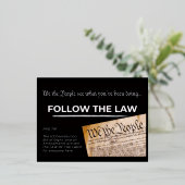 FOLLOW THE LAW 箔シーズンポストカード (立ち正面)