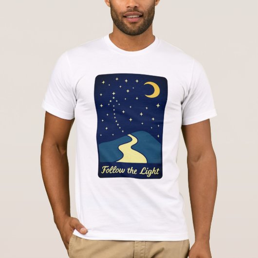 Follow The Light Retro Star Tee Tシャツ (正面)