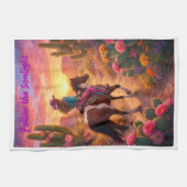 Follow the sonlight キッチンタオル (横)