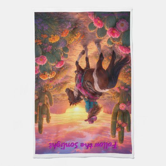 Follow the sonlight キッチンタオル (縦)