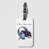 Follow The Star Celestial Dreamy Woman Portrait ラゲッジタグ (正面縦)