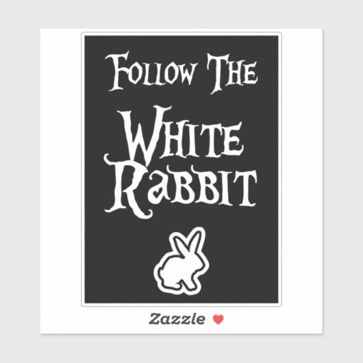 Follow the White Rabbit シール (シート)