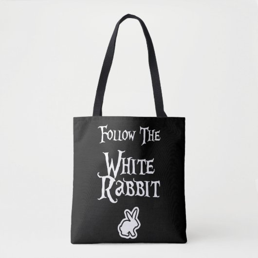 Follow the White Rabbit トートバッグ (正面)