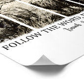 Follow The Word Not The Herd Western Christian Jes ポスター (角)