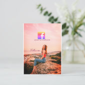 follow us facebook username social media photo  ポストカード (スタンド正面)