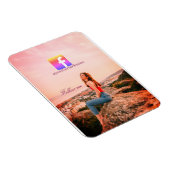 follow us facebook username social media photo マグネット (右側)