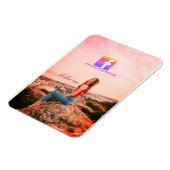 follow us facebook username social media photo マグネット (左側)