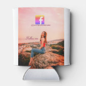 follow us facebook username social media photo  缶クーラー (裏面)