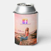 follow us facebook username social media photo  缶クーラー (缶裏面)