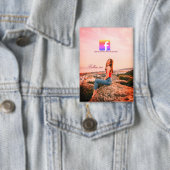 follow us facebook username social media photo  缶バッジ (インサイチュ)