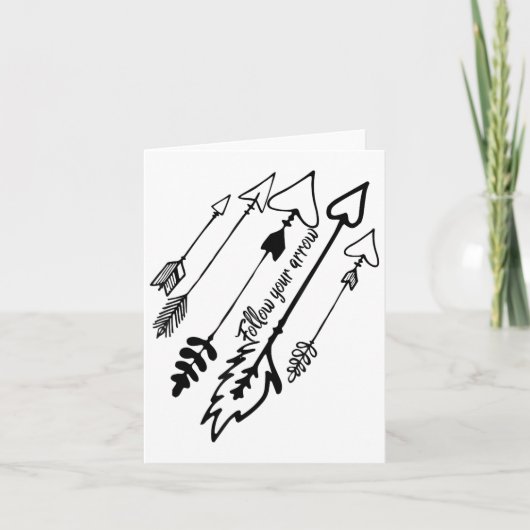 Follow Your Arrow Motivational カード (正面)