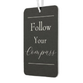 "Follow Your Compass" Phrase カーエアーフレッシュナー (左)