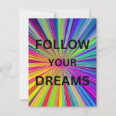 Follow Your Dreams Flat Card (正面)