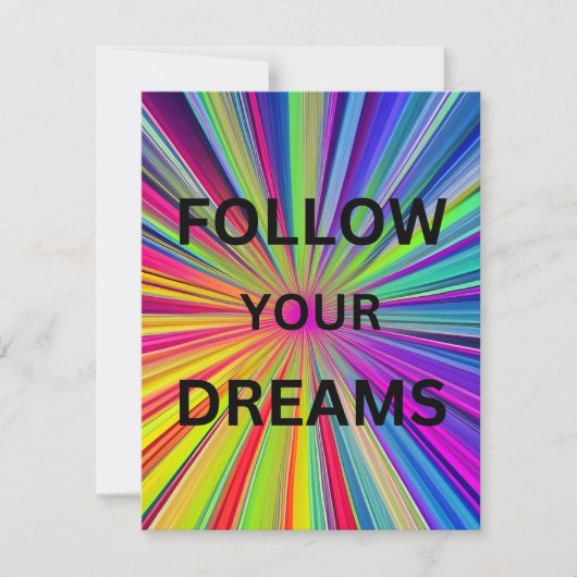 Follow Your Dreams Flat Card (正面)