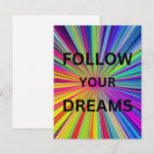 Follow Your Dreams Flat Card (正面/裏面)