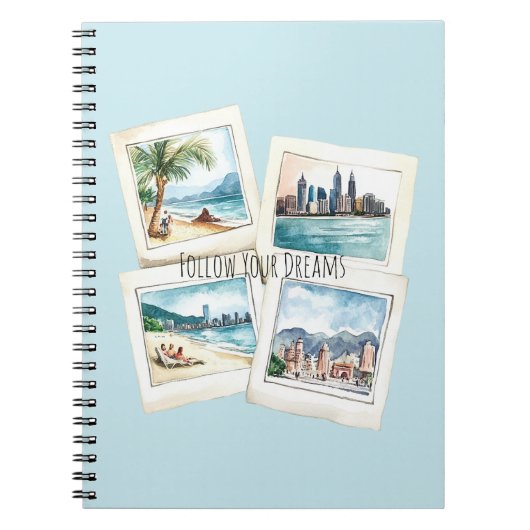Follow Your Dreams World Travel ノートブック (正面)
