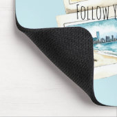 Follow Your Dreams World Travel マウスパッド (コーナー)