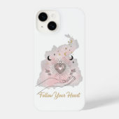Follow Your Heart iPhone Case - Celestial Sacred iPhoneケース (裏面)