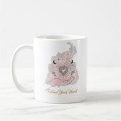 Follow Your Heart Motivational Mug - Celestial コーヒーマグカップ (左)
