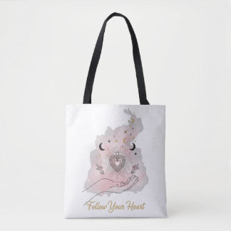 Follow Your Heart Personalised Tote Bag - Celestia トートバッグ