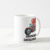 Follow your heart take your brain コーヒーマグカップ (正面右)