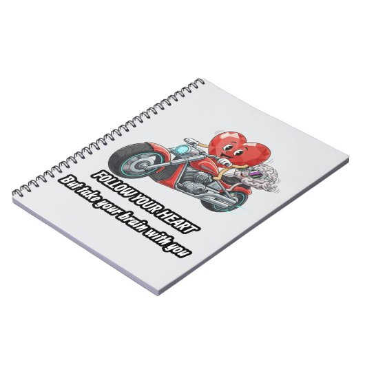 Follow your heart take your brain ノートブック (左側)