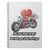 Follow your heart take your brain ノートブック (正面)