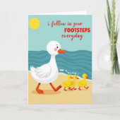 Follow Your Steps Beach Scene Card カード (正面)