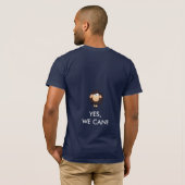 #followfriday カスタム ユーザー名 ブラックシープ Tシャツ (裏面フル)