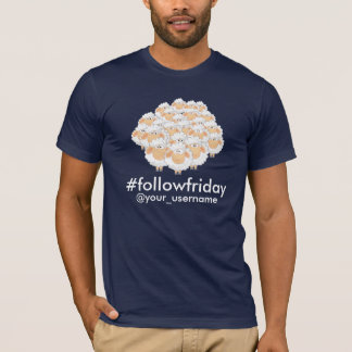 #followfriday カスタム ユーザー名 ブラックシープ Tシャツ