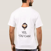 #FollowFriday カスタム ユーザー名 ブラックシープ Tシャツ (裏面)