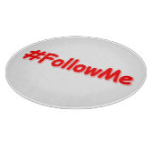 「#FollowMe」かわいいデザイン。買今 カッティングボード (角)