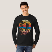 Folly Beach South Carolina Surfing Surf Summer Vac Tシャツ (正面フル)