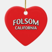 Folsomカリフォルニア セラミックオーナメント (裏面)