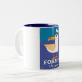 Fomby Lancashire seagull旅行ポスター ツートーンマグカップ (正面左)