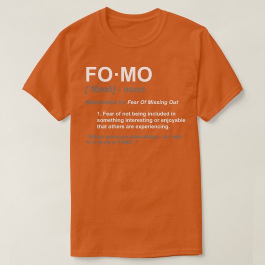 FOMOビットコイン Tシャツ (デザイン正面)