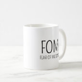 FOMO (取り残される不安) コーヒーマグカップ (正面右)