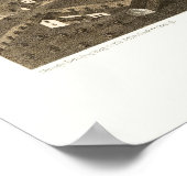 Fond Du Lac, WIパノラママップ – 1867 ポスター (角)