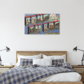 Fond du Lac, Wisconsin – ラージレターシーン キャンバスプリント (インサイチュ (寝室))