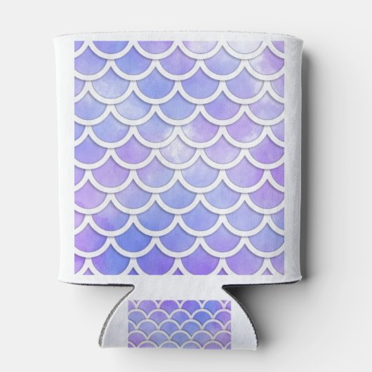 Fond fluo queu de sirene, ecaille poisson 缶クーラー (裏面)