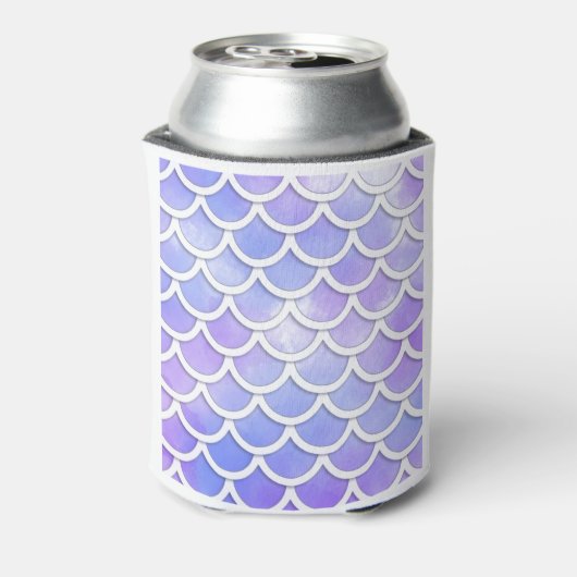 Fond fluo queu de sirene, ecaille poisson 缶クーラー (缶裏面)