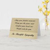 Fond Memory悔やみや弔慰 カード (黄色い花)